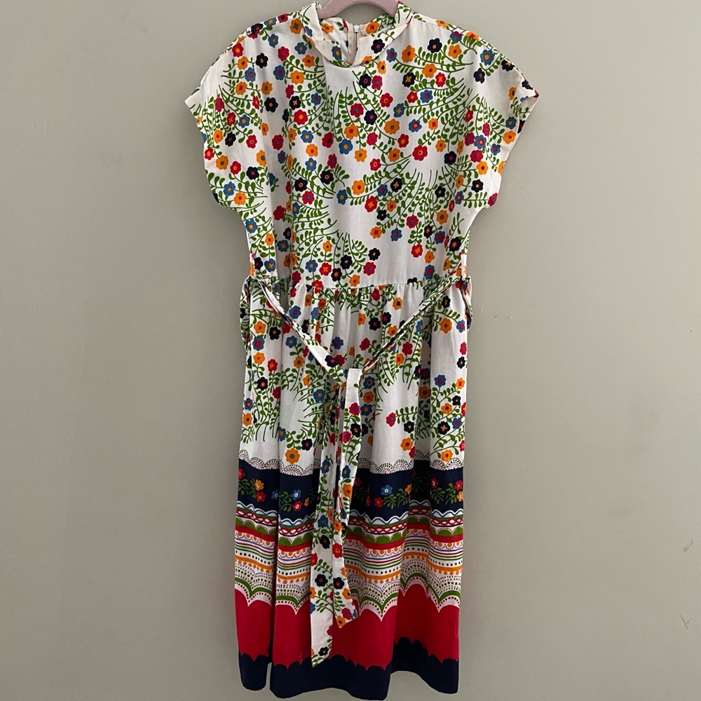 Florence Eiseman 1970s Vintage Printed Cotton Dress Girls Sz 14